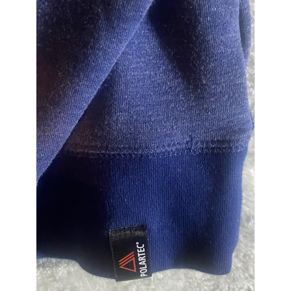 Banana Republic Polartec Fleece Sweatshirt Mens Large Navy Blue Raglan 382917-02